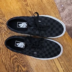Vans black checkered sneakers